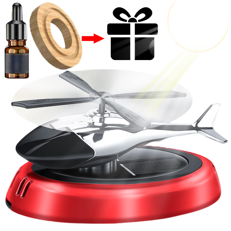 Helicopter Solar Rotating Car  - Perfume Gardenia Fragrance 评论和价格